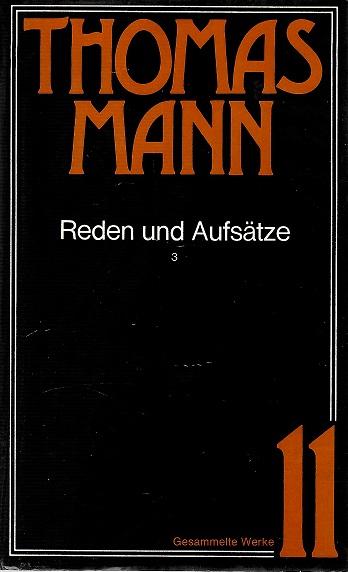 Mann, Reden und Aufsätze.