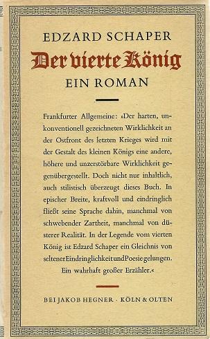 Schaper, Der vierte König.