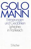 Fischer, Erinnerungen und Gedanken.